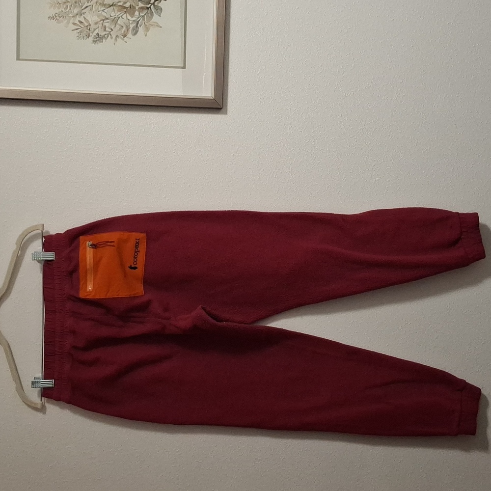 Cotopaxi Burgundy Jogger Pants Sweatpant Fleece Drawstring - Picture 5 of 6
